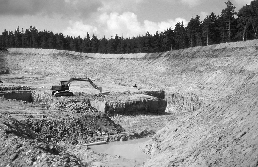 Ball clay mining operations at Mahesh Mines facility